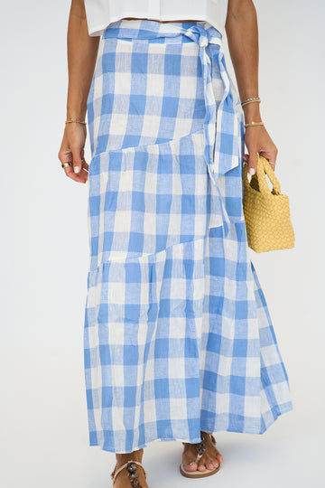 Buffalo Check Maxi Skirt