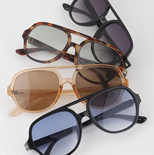 Classic Tinted Aviator Sunglasses
