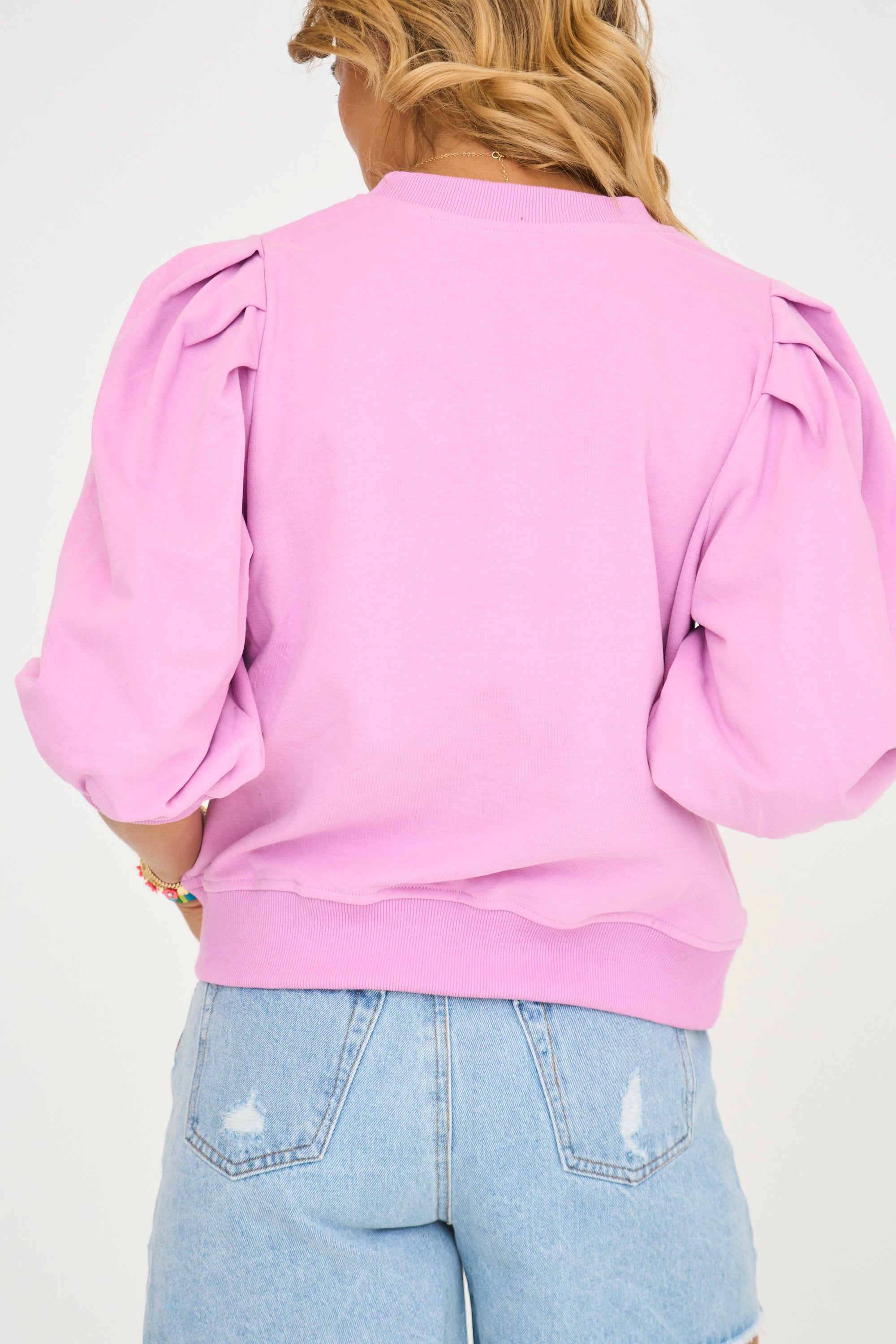 3Q Puff Sleeve Sweatshirt