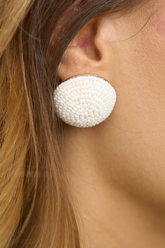 Sead Beed Round Earrings