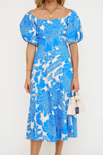 Selina Floral Balloon Dress