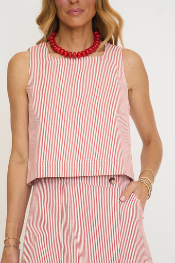 Striped Squareneck Tank
