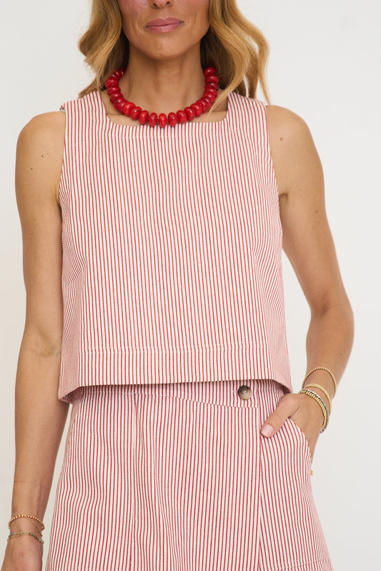 Striped Squareneck Tank