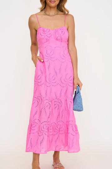 Eleanor Eyelet Midi Dress