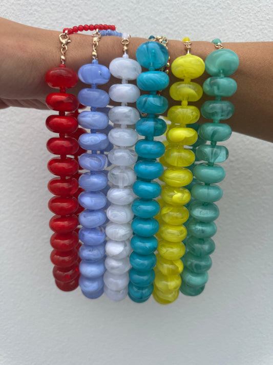 Boho Chunky Beaded Necklace