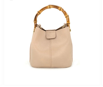Bamboo Top Handle Crossbody Bag