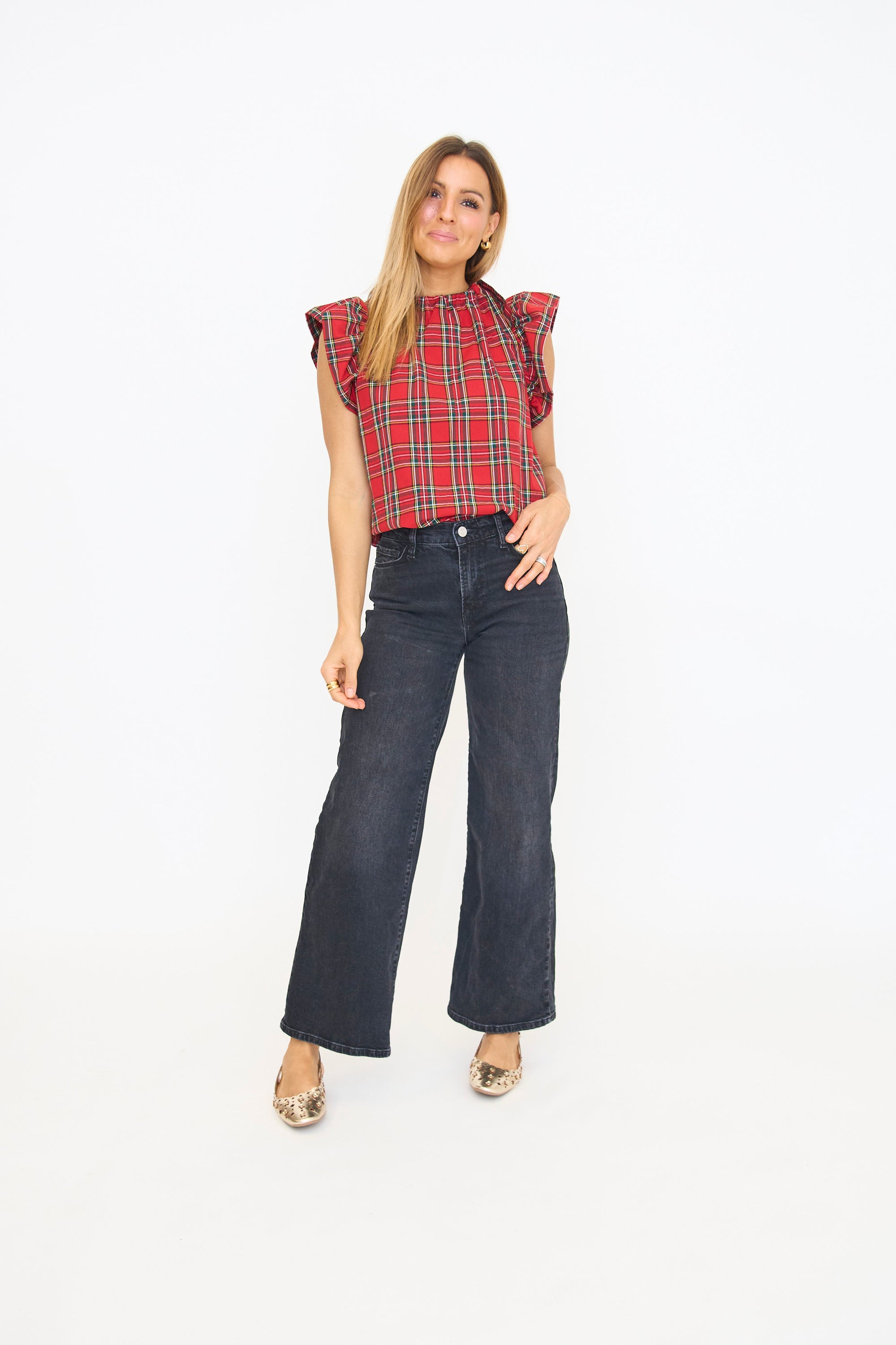 Tartan Tie Top