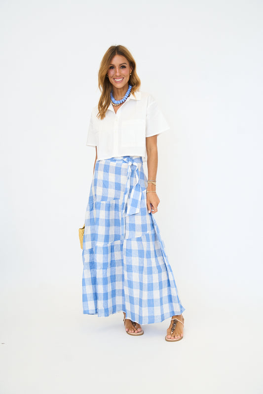 Buffalo Check Maxi Skirt