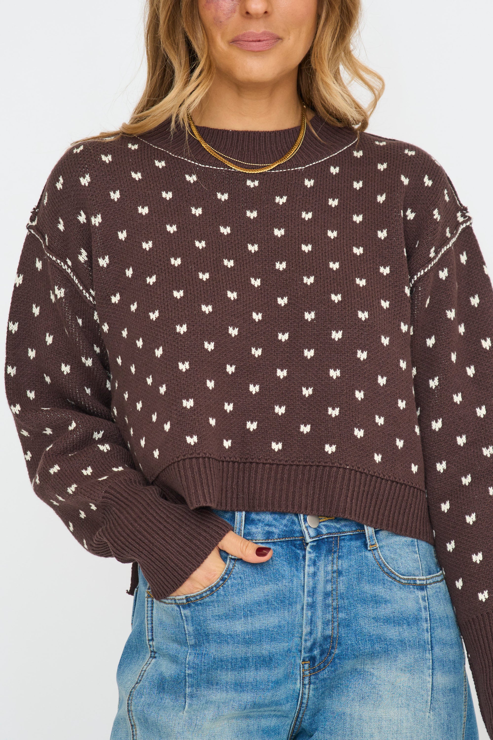 Chocolate Heart Sweater