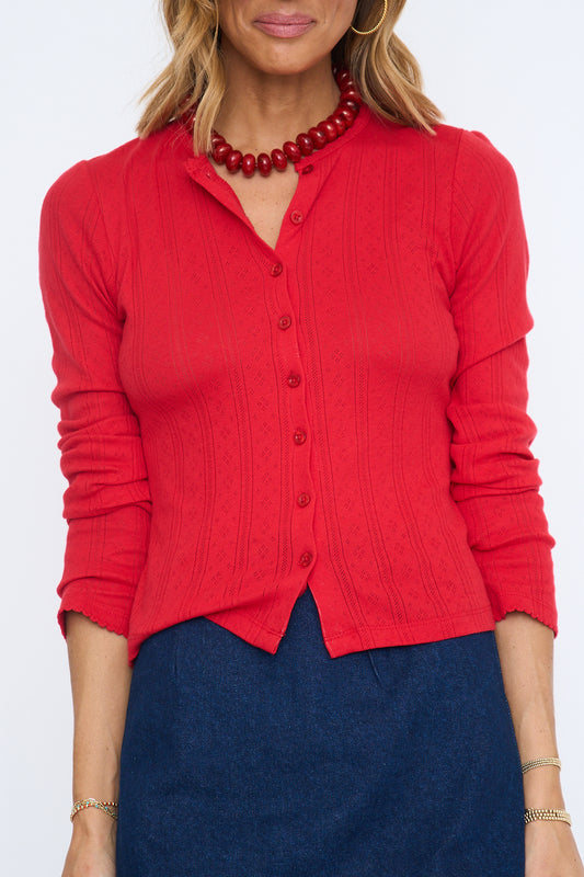 Stargazer Pointelle Cardigan