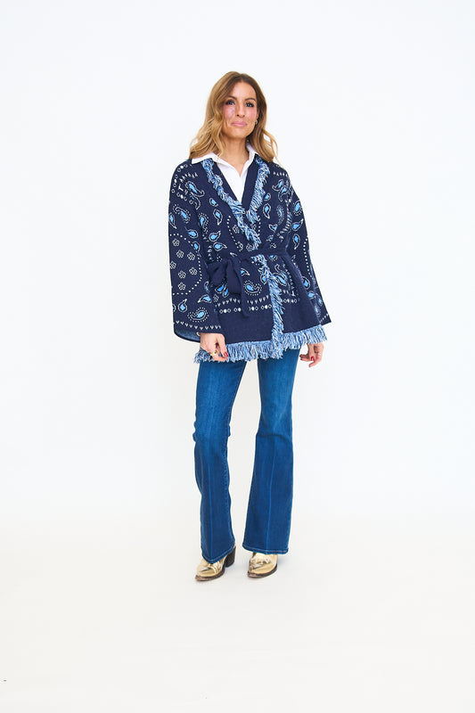 Fringe Shawl Cardigan