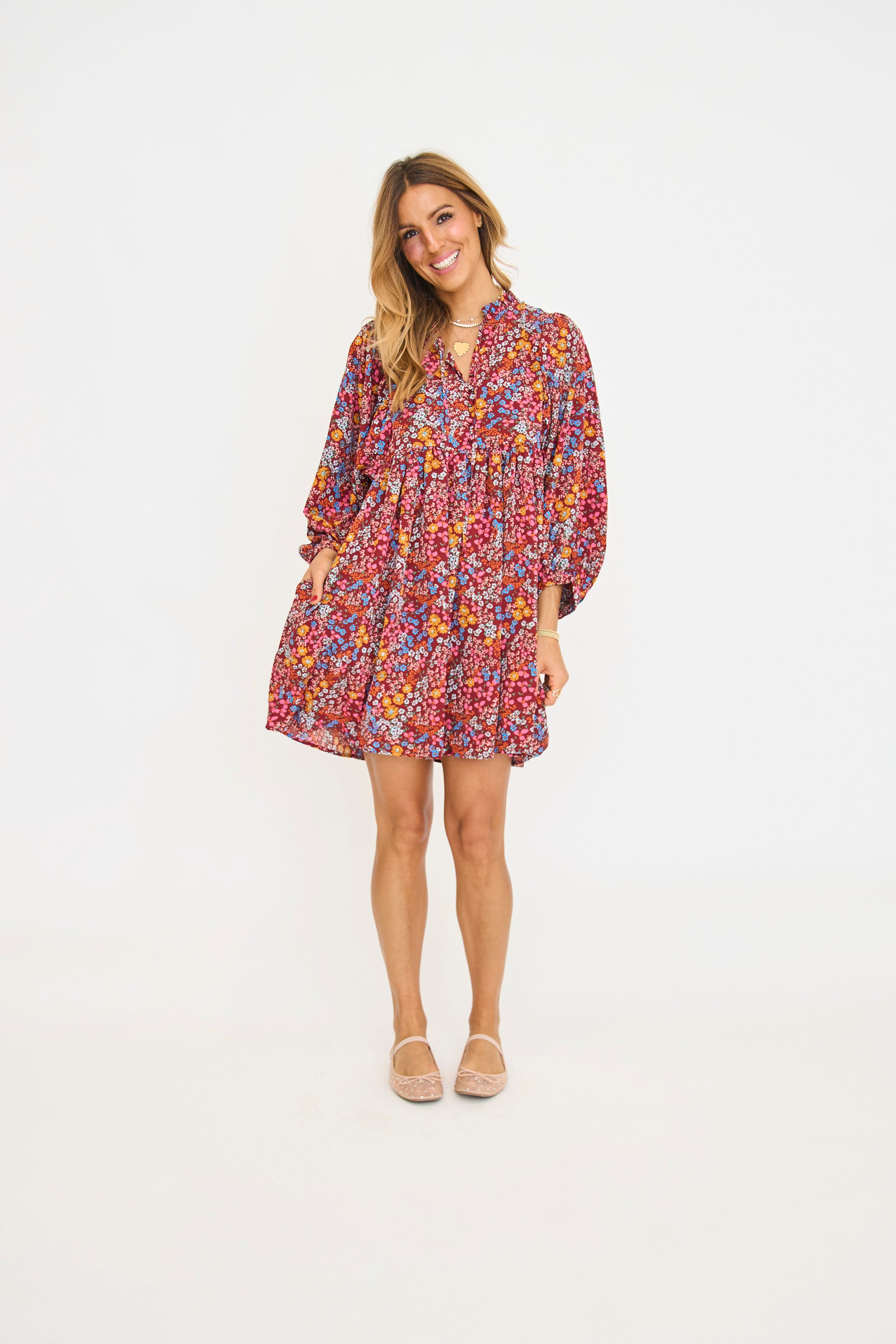 Maggie Floral Voluminous Dress