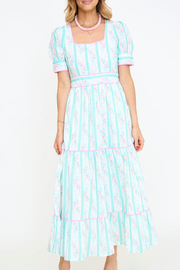Evelyn Mint Midi Dress