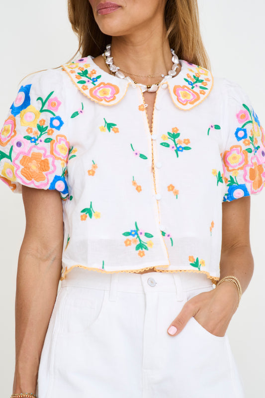 Julianna Embroidered Blouse
