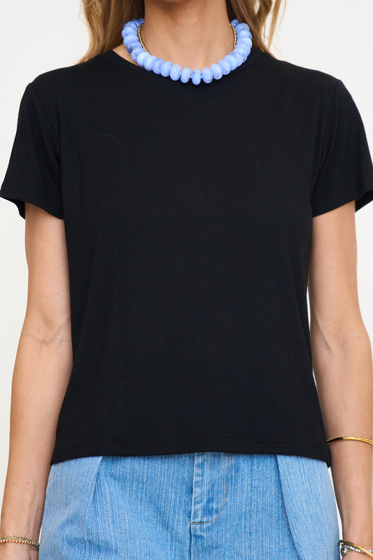 Solid Double Layer Crew Tee