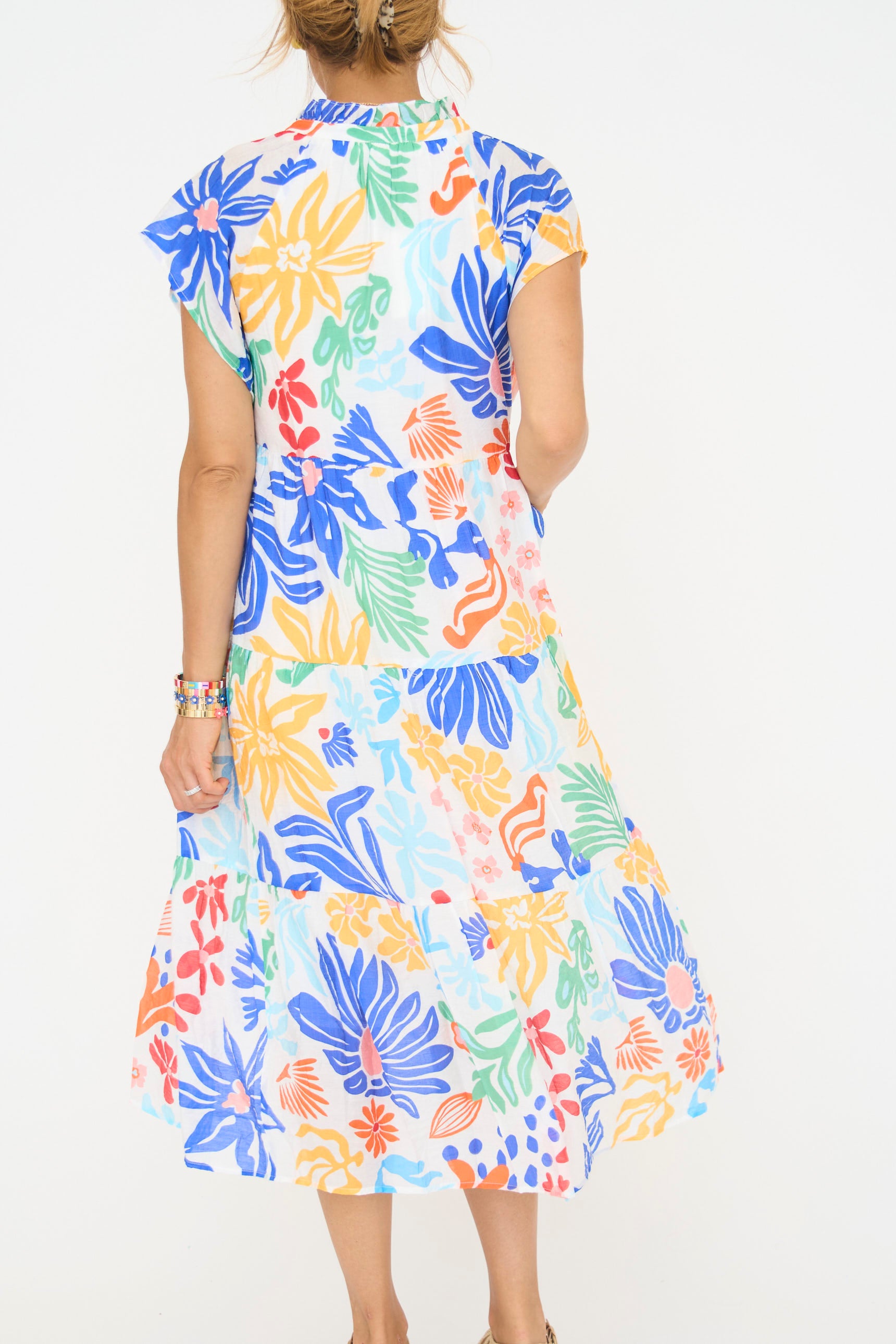 Madison Multi Floral Tiered Dress