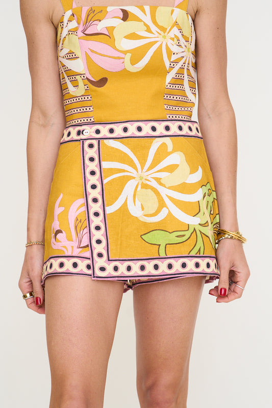 Elara Floral Print Skort