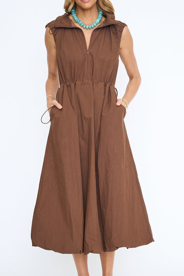 Cynthia Cinched Waist Midi Dress