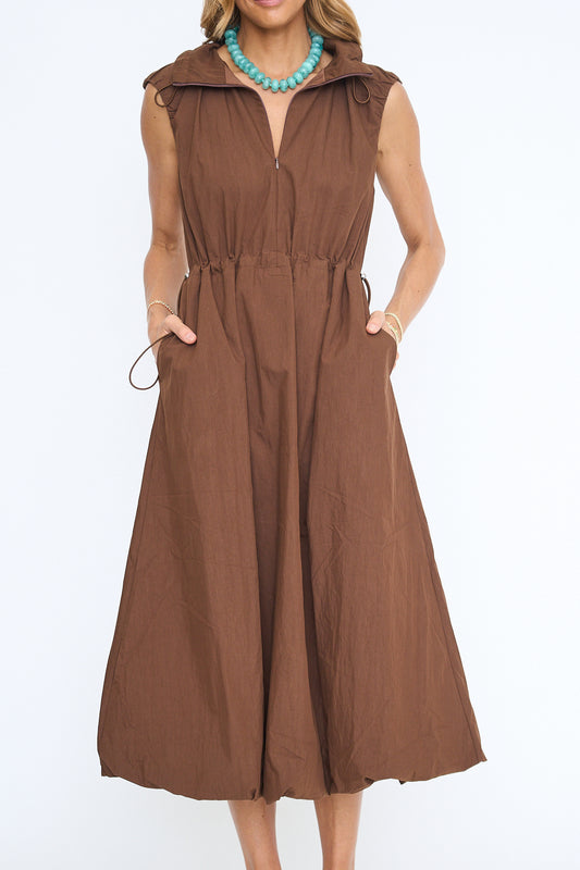 Cynthia Cinched Waist Midi Dress