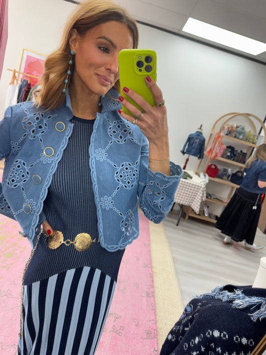 Vintage Carved Chain Belt