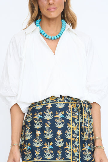 Button Down Bubble Top