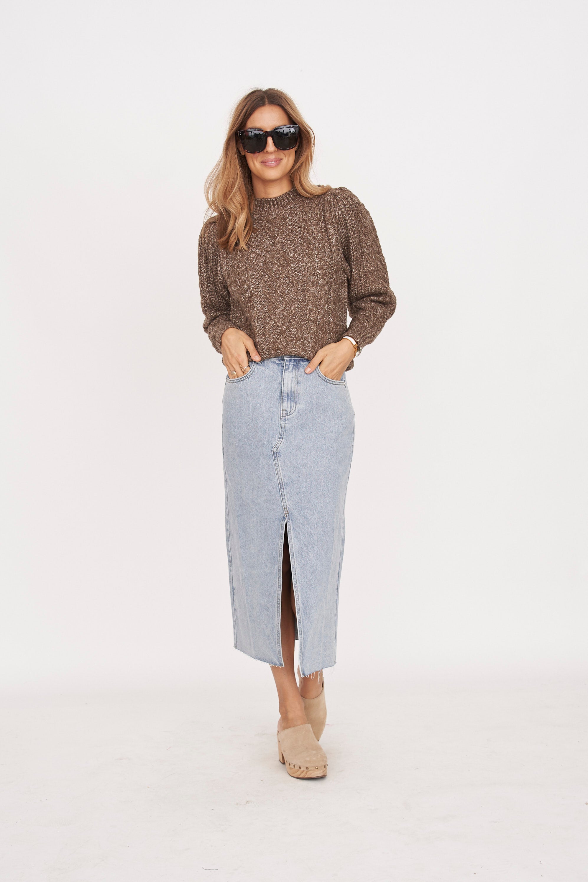 Lucia Cable Knit Sweater