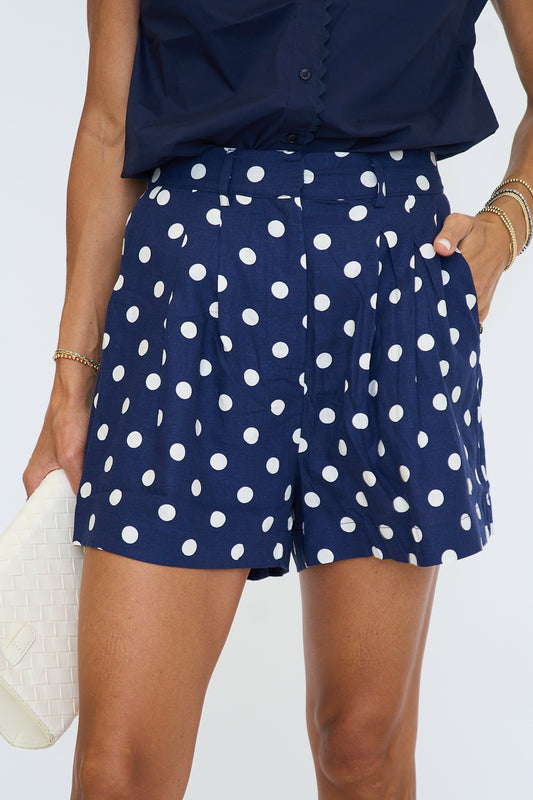 Briselle Polka Dot Tailored Shorts