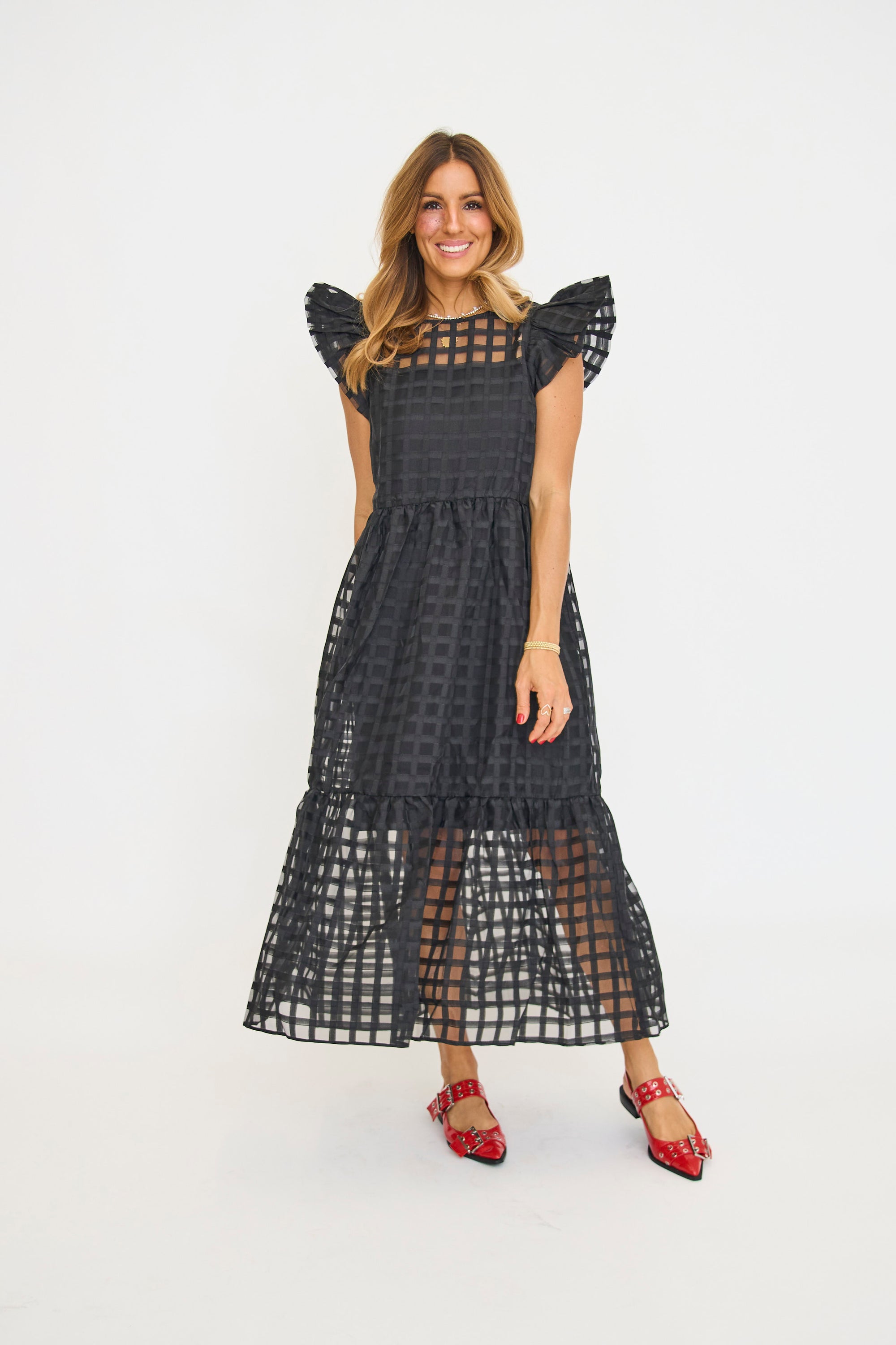 Organza Midi Dress