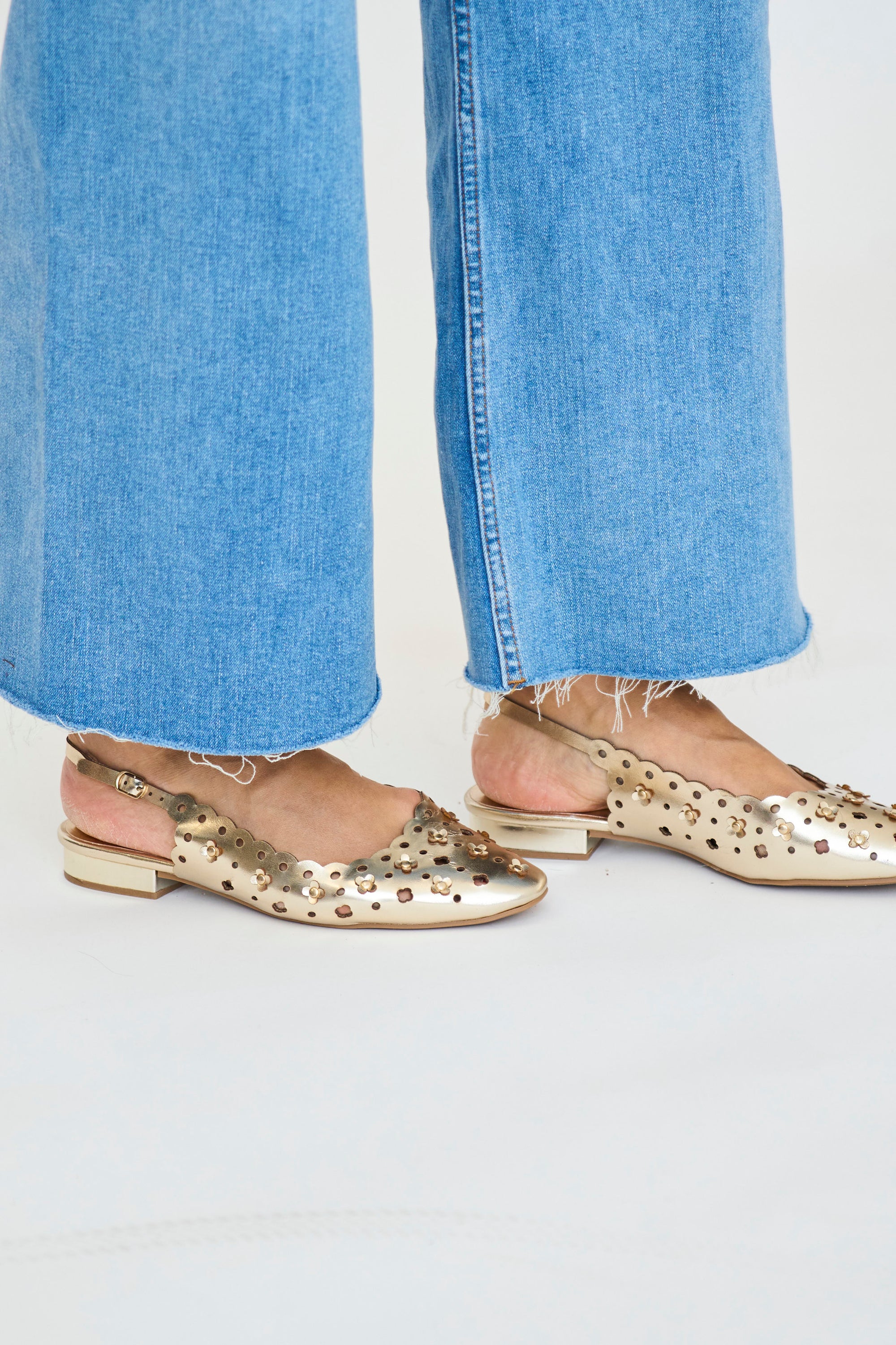 Valley Gold Slingback Flats