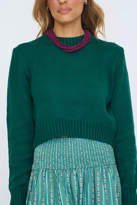 Collins Cropped Long Sleeve Sweater