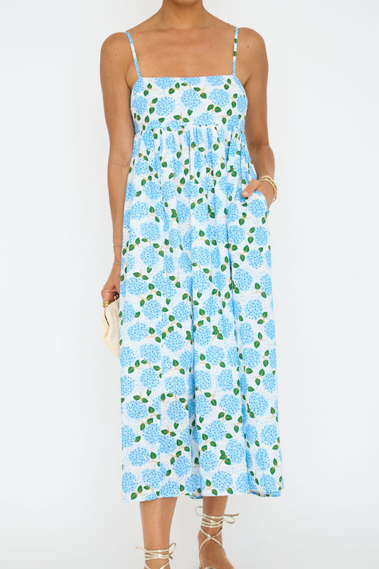 Alice Hydrangea Maxi Dress