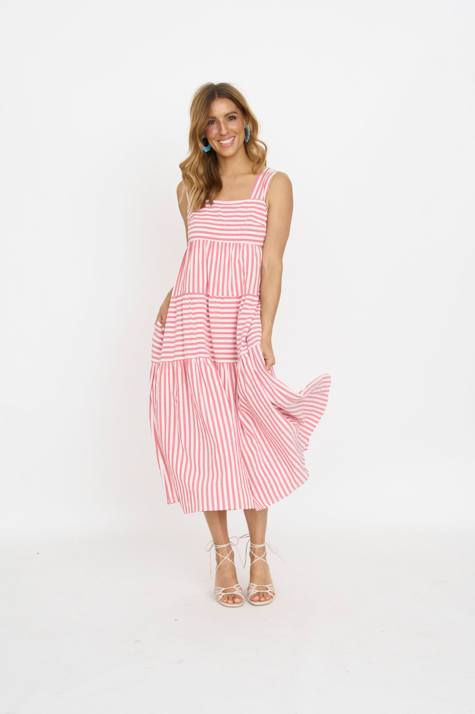 Blakely Stripe Midi Dress