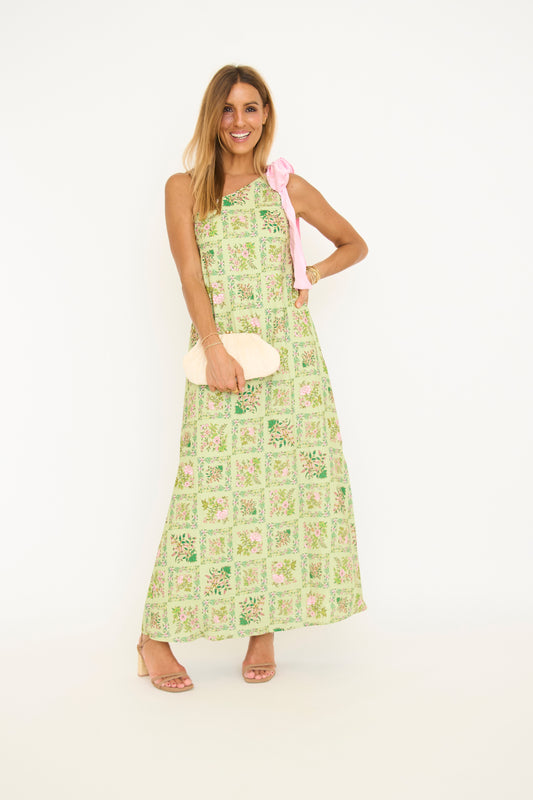 One Shoulder Garden Party Dress