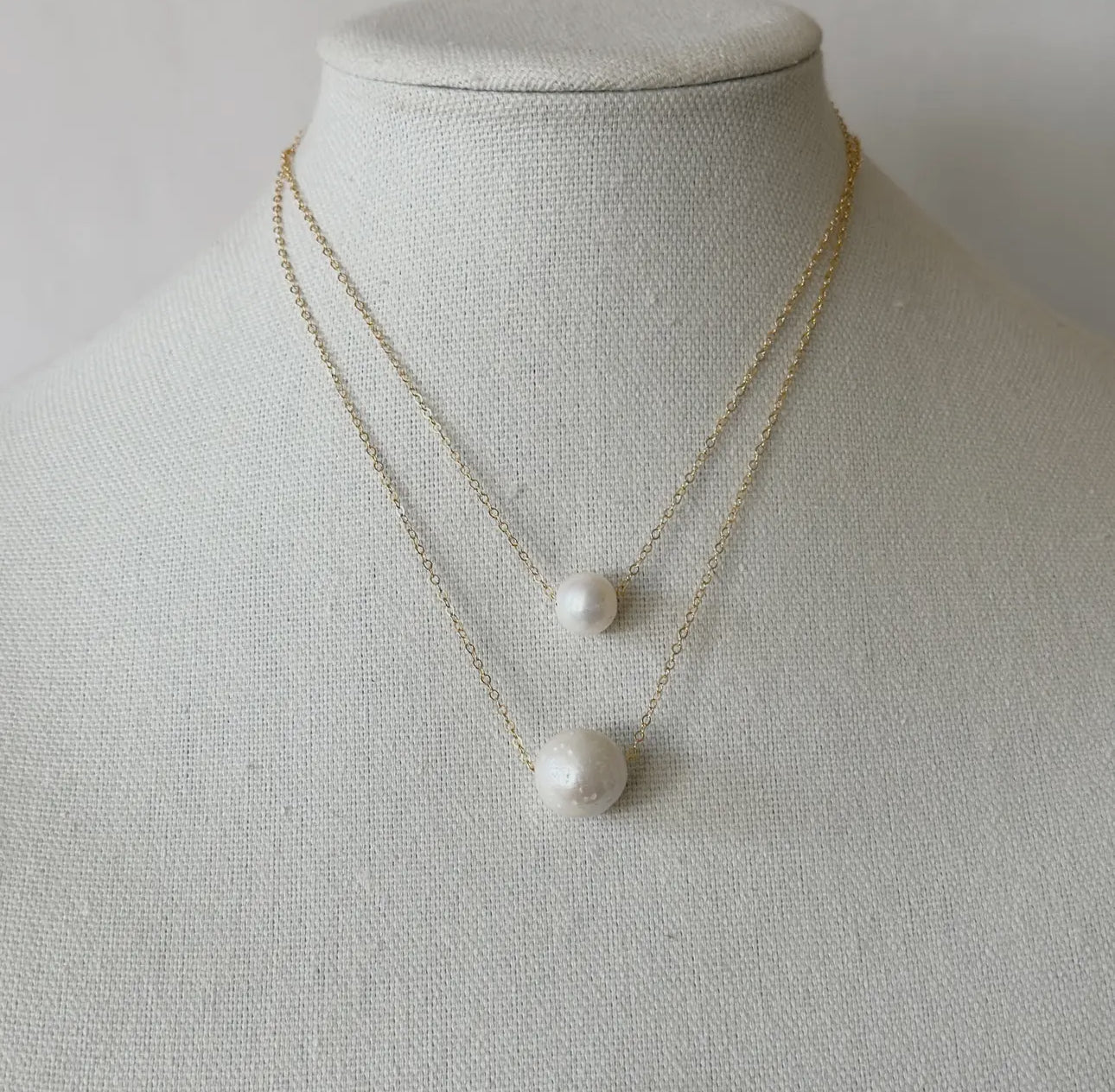 Round Ollie Pearl Necklace