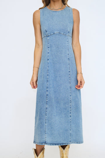 Gisela Light Wash Denim Dress
