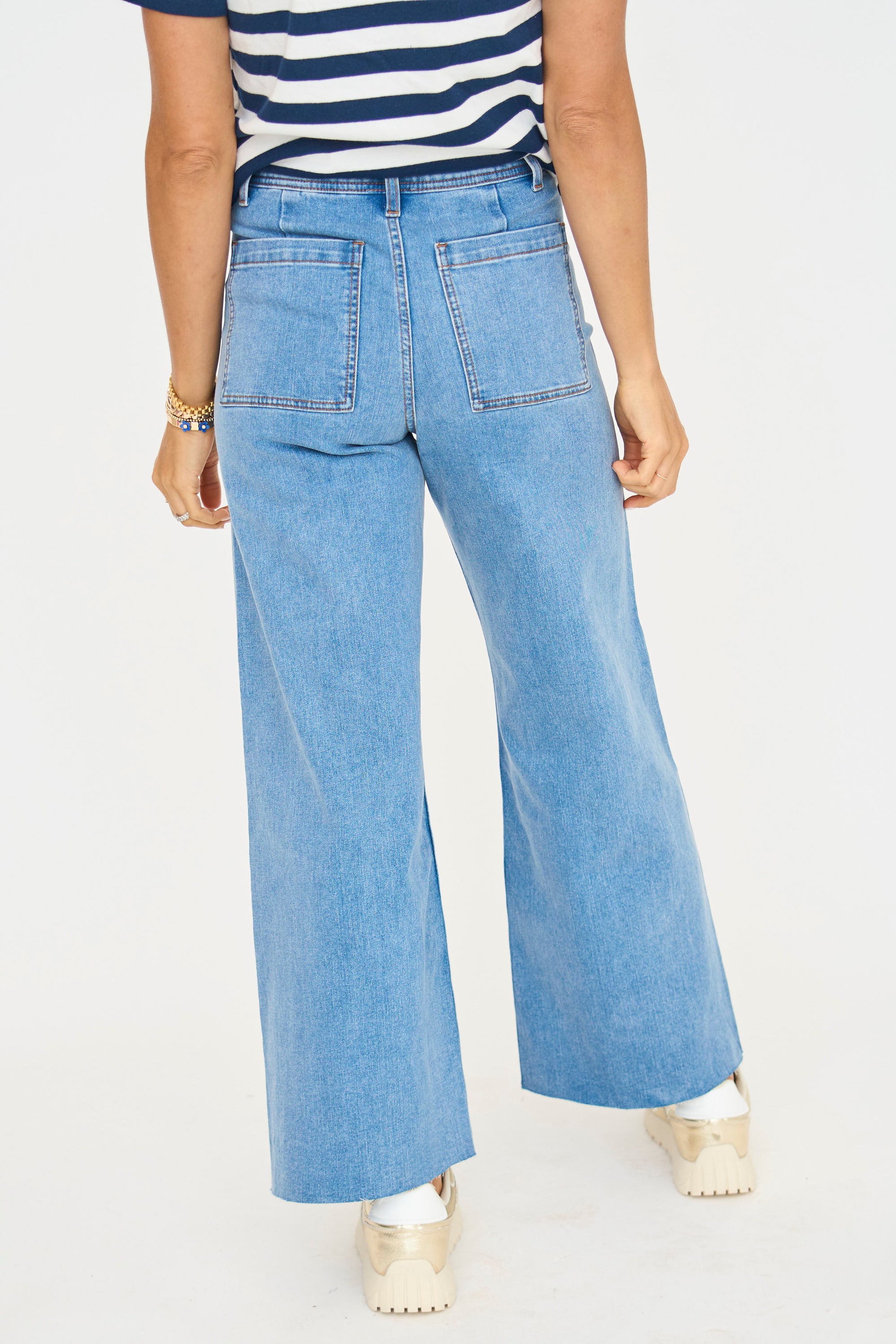 Maggie Wide Leg Denim Pants