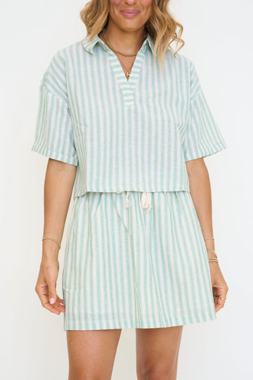 Elli Stripe Skirt Set