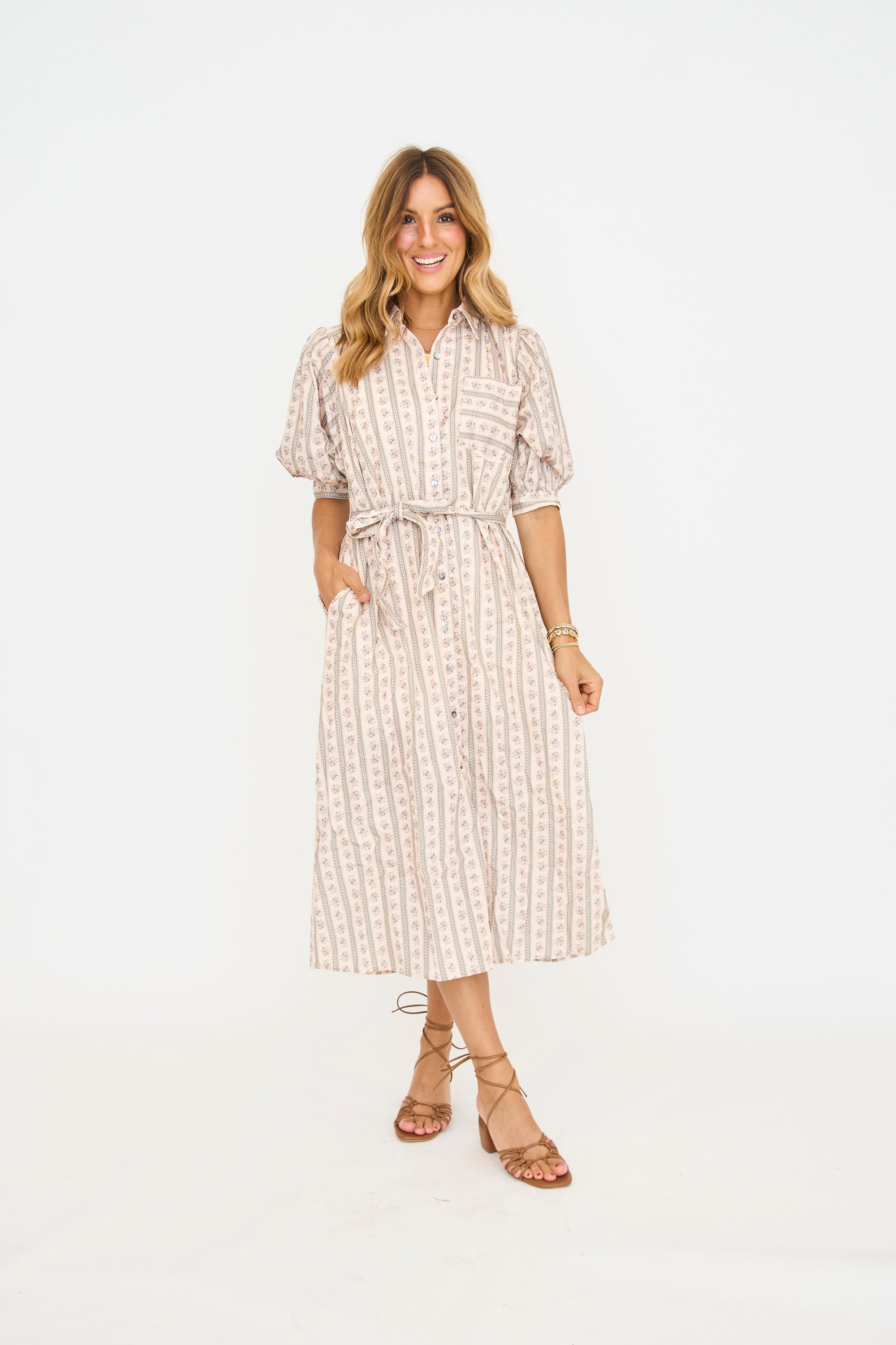 Westly Button Down Midi Dress