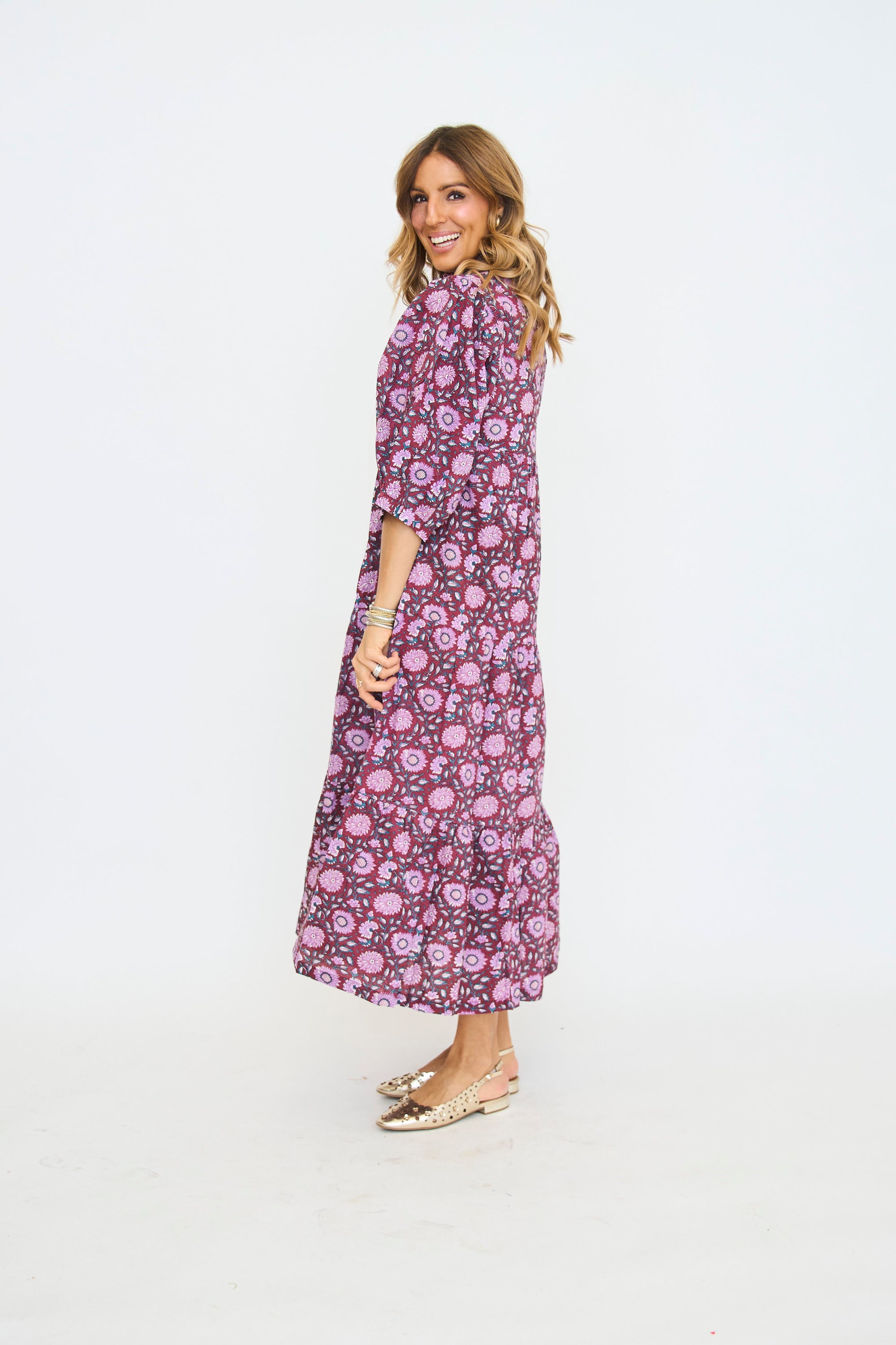 Palmetto Print Dress