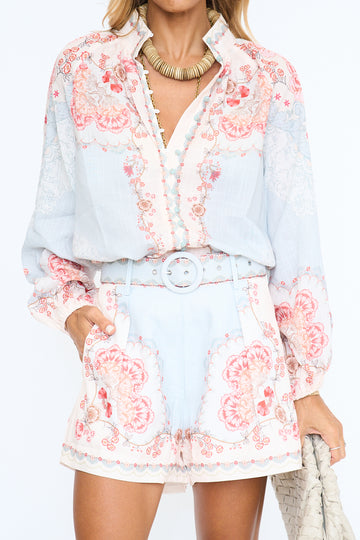 Botanical Print Short Set