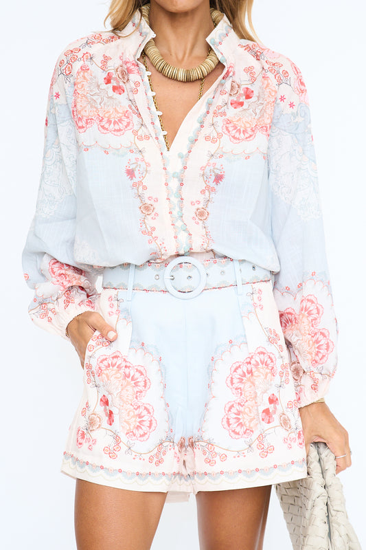 Botanical Print Short Set