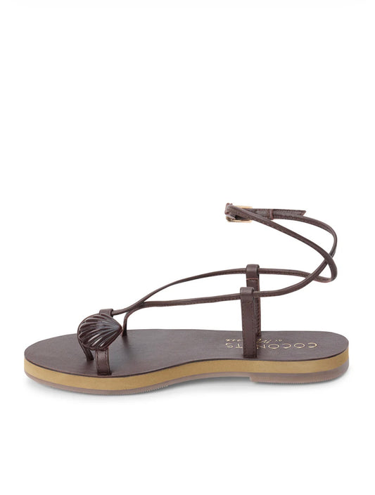 Cassian Leather Shell Toe Loop Sandals
