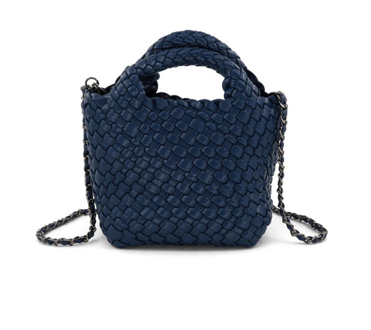 Woven Leather Mini Bag