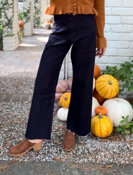 Maggie Indigo Wide Leg Denim Pants