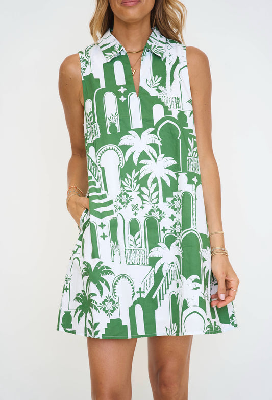 Nala City Lexya Collared Shift Mini Dress