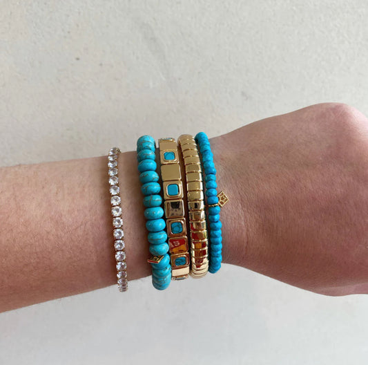 Turquoise Squared Bracelet