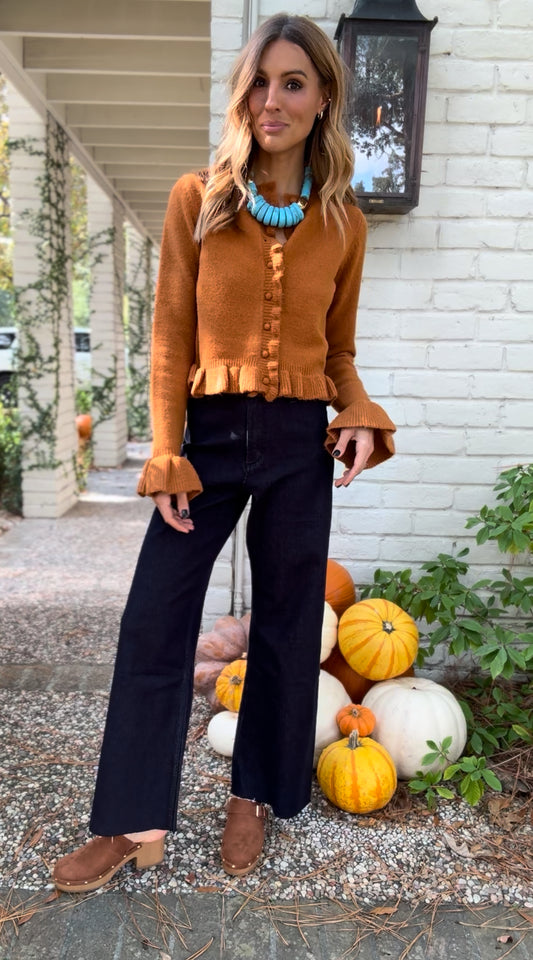 Maggie Indigo Wide Leg Denim Pants