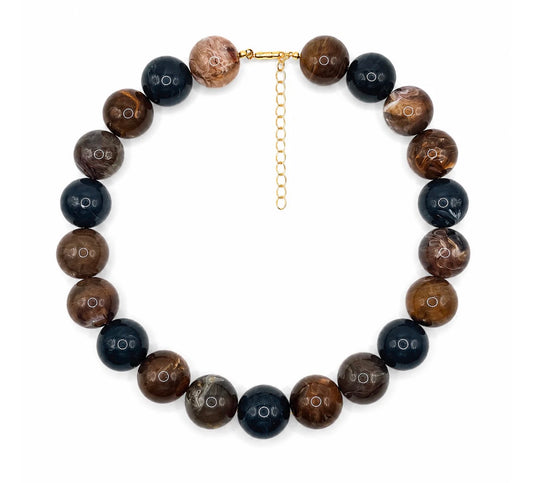 Glossy Chunky Bubble Necklace