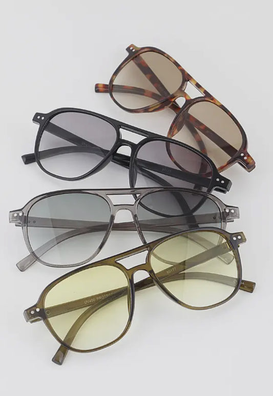 Bright Gradient Aviator Sunglasses