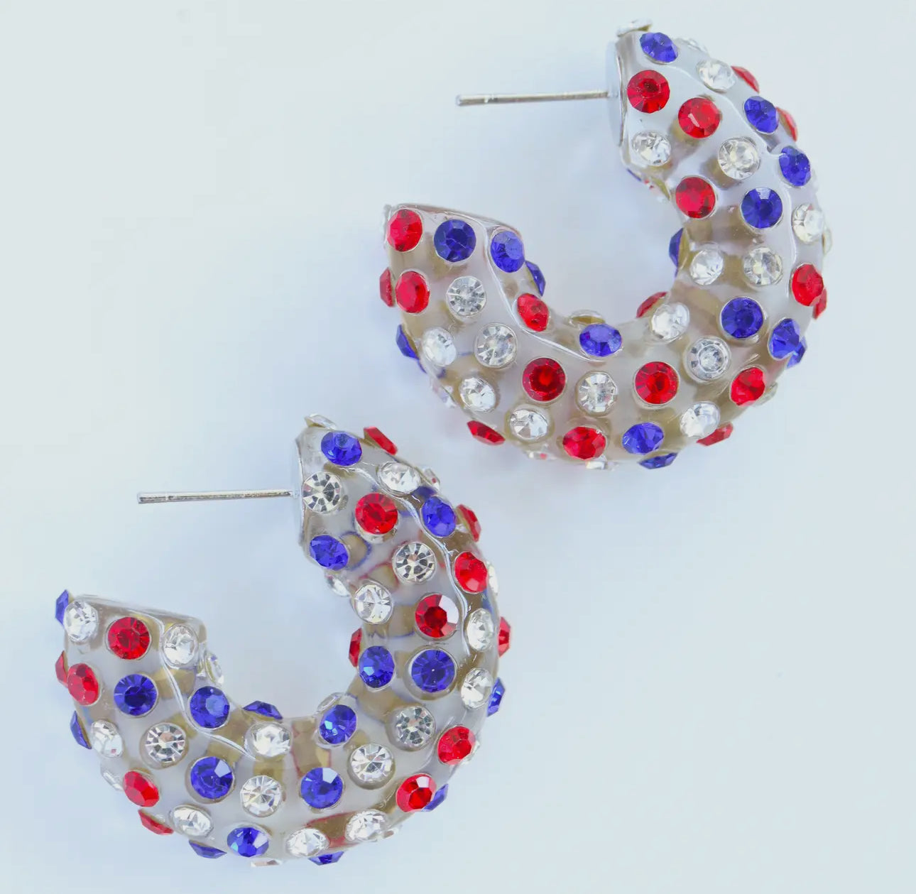 Bella Acrylic Patriotic Hoops